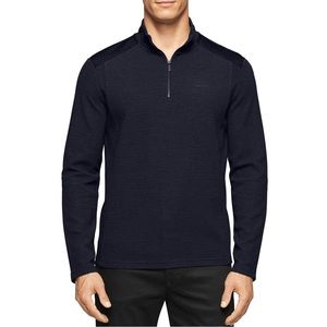 Calvin Klein Mens Half Zip  Multi Texture Sweater
